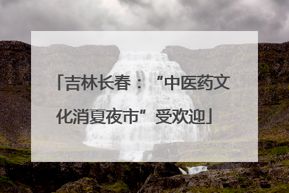 吉林长春：“中医药文化消夏夜市”受欢迎