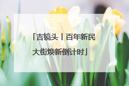 吉镜头丨百年新民大街焕新倒计时
