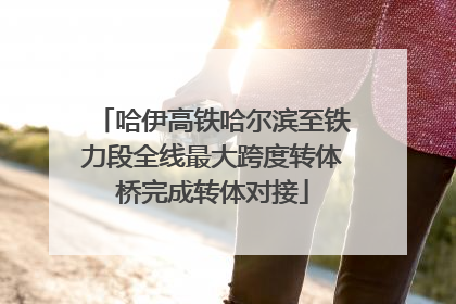 哈伊高铁哈尔滨至铁力段全线最大跨度转体桥完成转体对接