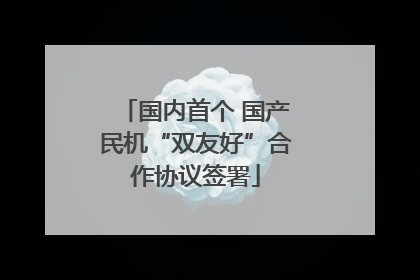 国内首个 国产民机“双友好”合作协议签署