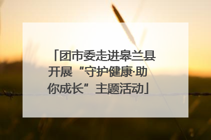 团市委走进皋兰县开展“守护健康·助你成长”主题活动