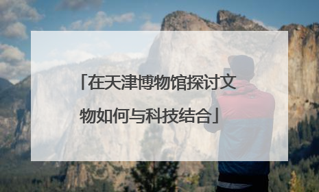在天津博物馆探讨文物如何与科技结合