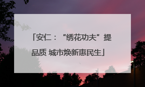 安仁：“绣花功夫”提品质 城市焕新惠民生