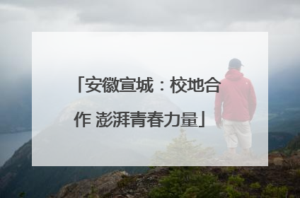 安徽宣城：校地合作 澎湃青春力量