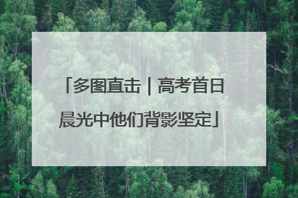 多图直击｜高考首日 晨光中他们背影坚定