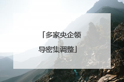 多家央企领导密集调整