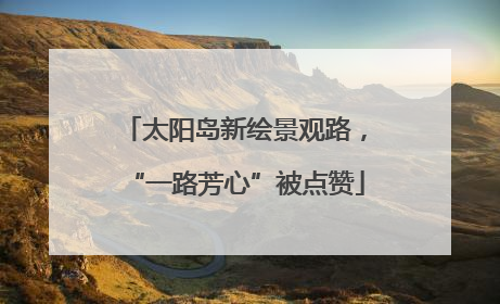 太阳岛新绘景观路，“一路芳心”被点赞