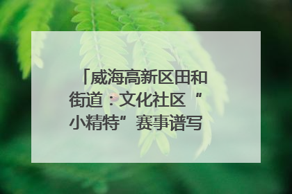 威海高新区田和街道：文化社区“小精特”赛事谱写文化赋能新乐章