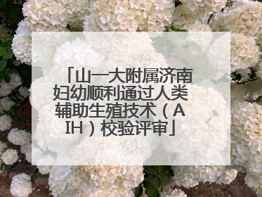 山一大附属济南妇幼顺利通过人类辅助生殖技术（AIH）校验评审