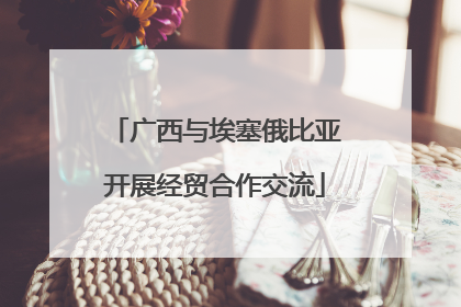 广西与埃塞俄比亚开展经贸合作交流