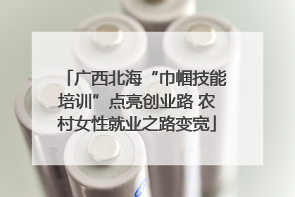 广西北海“巾帼技能培训”点亮创业路 农村女性就业之路变宽