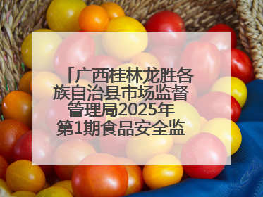 广西桂林龙胜各族自治县市场监督管理局2025年第1期食品安全监督抽检信息公告