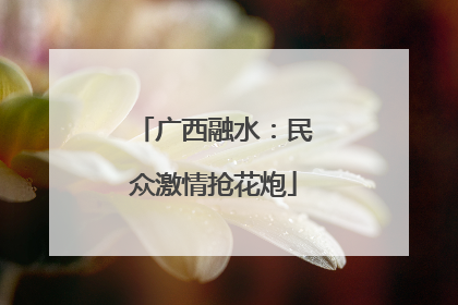 广西融水：民众激情抢花炮