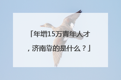 年增15万青年人才，济南靠的是什么？
