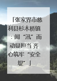 张家界市慈利县杉木桥镇：闻“汛”而动显担当 齐心筑牢“安全堤”