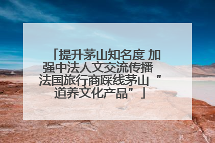 提升茅山知名度 加强中法人文交流传播 法国旅行商踩线茅山“道养文化产品”