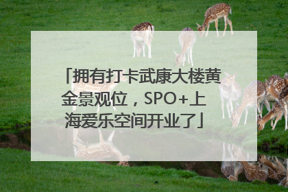 拥有打卡武康大楼黄金景观位，SPO+上海爱乐空间开业了
