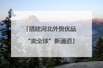 搭建河北外贸优品“卖全球”新通道