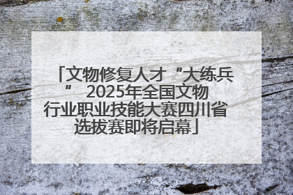 文物修复人才“大练兵” 2025年全国文物行业职业技能大赛四川省选拔赛即将启幕