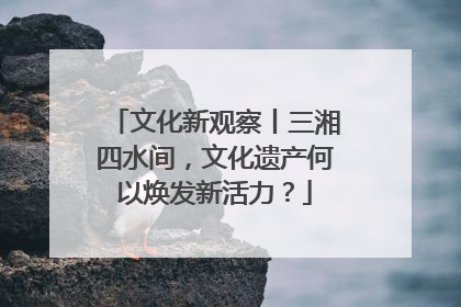 文化新观察丨三湘四水间，文化遗产何以焕发新活力？