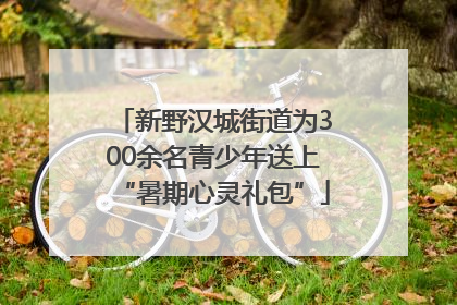 新野汉城街道为300余名青少年送上“暑期心灵礼包”