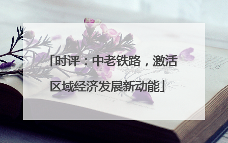 时评：中老铁路，激活区域经济发展新动能