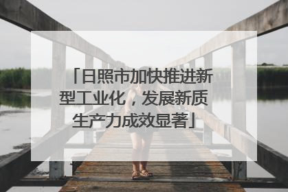 日照市加快推进新型工业化，发展新质生产力成效显著