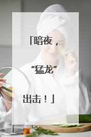 暗夜，“猛龙”出击！