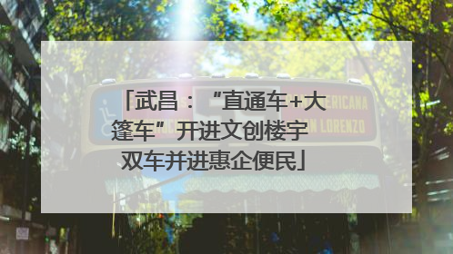 武昌：“直通车+大篷车”开进文创楼宇 双车并进惠企便民