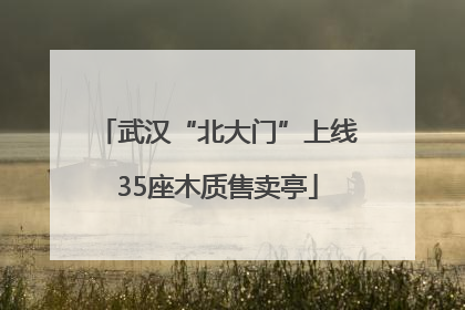 武汉“北大门”上线35座木质售卖亭