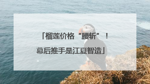 榴莲价格“腰斩”！幕后推手是江夏智造