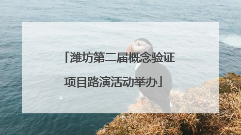 潍坊第二届概念验证项目路演活动举办