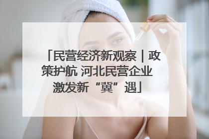 民营经济新观察｜政策护航 河北民营企业激发新“冀”遇