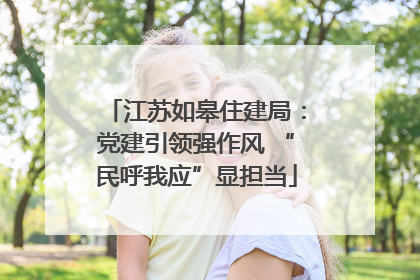 江苏如皋住建局：党建引领强作风 “民呼我应”显担当