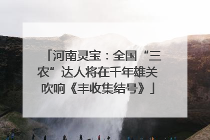 河南灵宝：全国“三农”达人将在千年雄关吹响《丰收集结号》