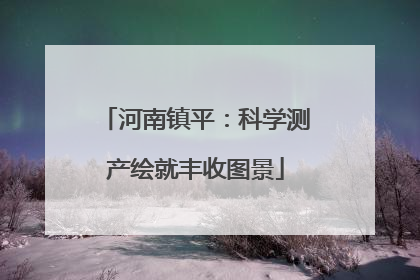 河南镇平：科学测产绘就丰收图景