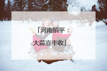 河南镇平：大蒜喜丰收