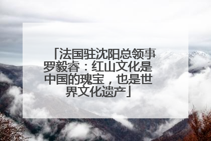 法国驻沈阳总领事罗毅睿：红山文化是中国的瑰宝，也是世界文化遗产