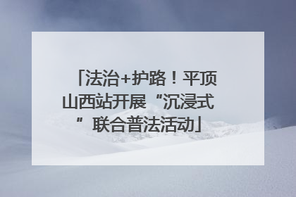 法治+护路！平顶山西站开展“沉浸式”联合普法活动