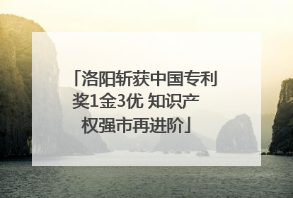 洛阳斩获中国专利奖1金3优 知识产权强市再进阶