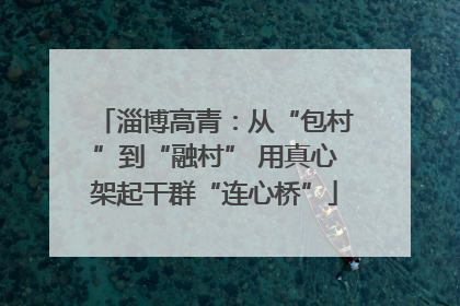 淄博高青：从“包村”到“融村” 用真心架起干群“连心桥”