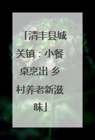 清丰县城关镇：小餐桌烹出 乡村养老新滋味