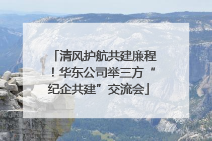 清风护航共建廉程！华东公司举三方“纪企共建”交流会