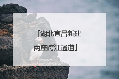 湖北宜昌新建两座跨江通道