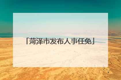 菏泽市发布人事任免