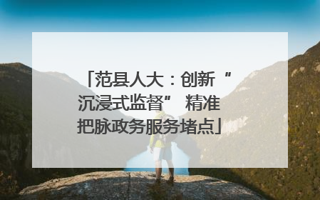 范县人大：创新“沉浸式监督” 精准把脉政务服务堵点