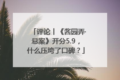 评论丨《酱园弄·悬案》开分5.9，什么压垮了口碑？