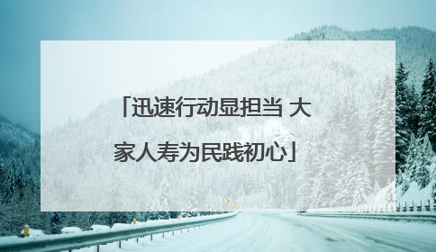 迅速行动显担当 大家人寿为民践初心