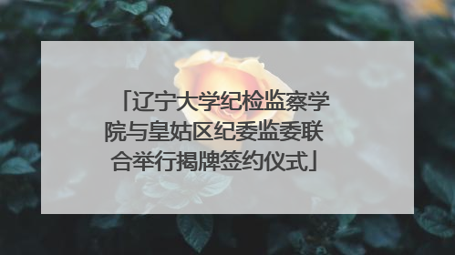 辽宁大学纪检监察学院与皇姑区纪委监委联合举行揭牌签约仪式