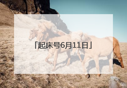 起床号6月11日
